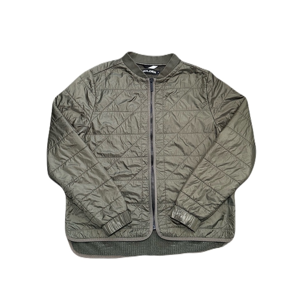 Holden Bomber Liner Jacket Women's Medium Lightweight Polartec Olive Green